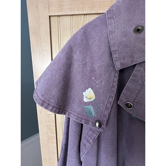 Vintage The Australian Outback Collection Canvas Cotton Duster Coat Jacket SZ L - Picture 12 of 15